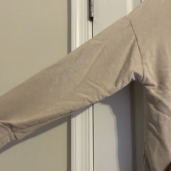 Pangaia Tan Hoodie Beige Chocolate Brown Sweatshirt Color Block Small Loungewear - Picture 5 of 11